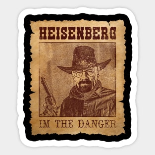 walter white im the danger Sticker